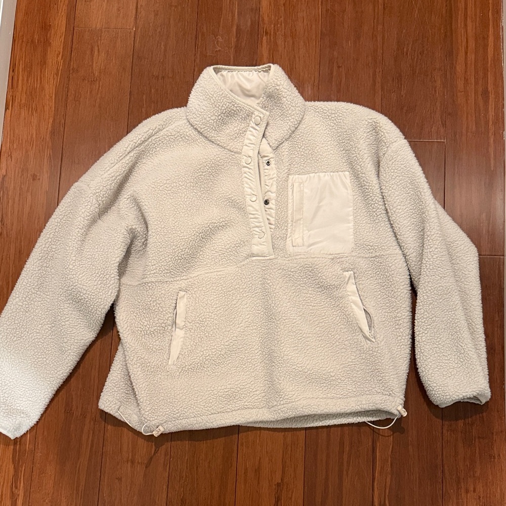 Elegant Cream Cowl Neck Sweater